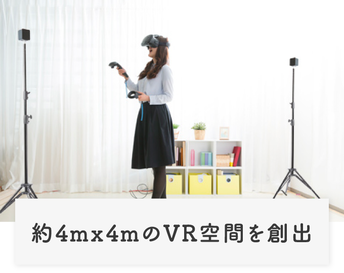 約4m×4mのVR空間を創出